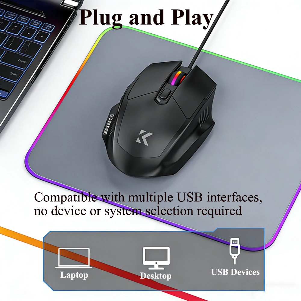 Mysz przewodowa KEBIDUMEI 7200 – Laptop Electronics Accessories recenzja i cena