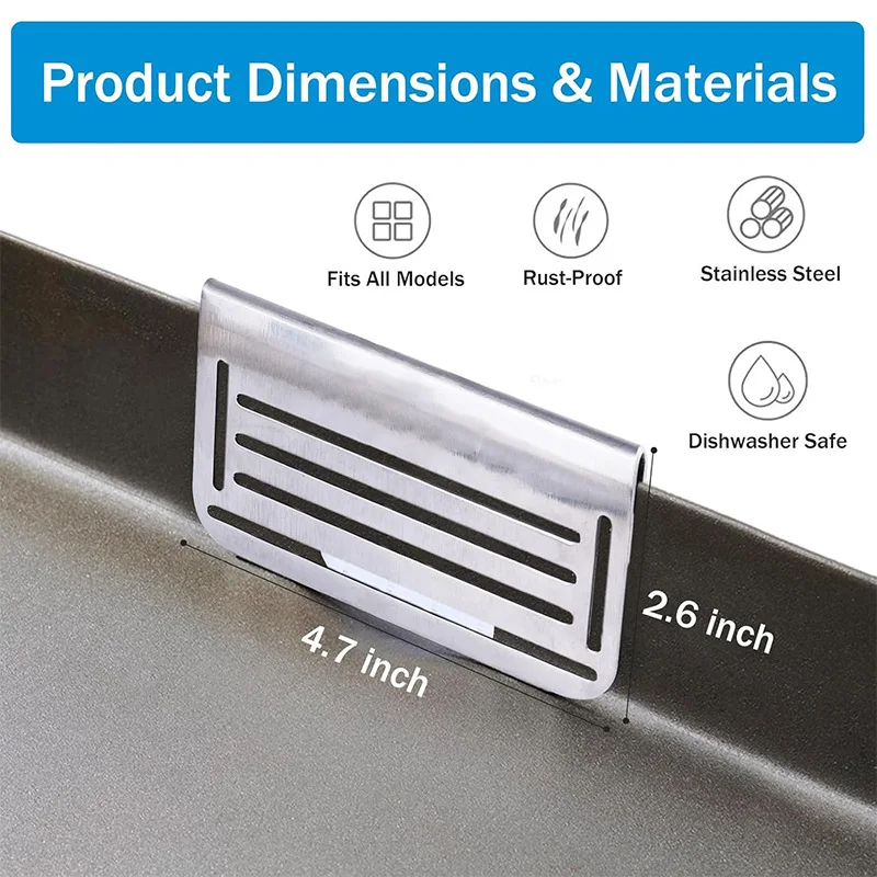 Grasso per griglia per impieghi gravosi di Baffle304Grease By Blocker Food StrainerBlackstoneBaking Tray