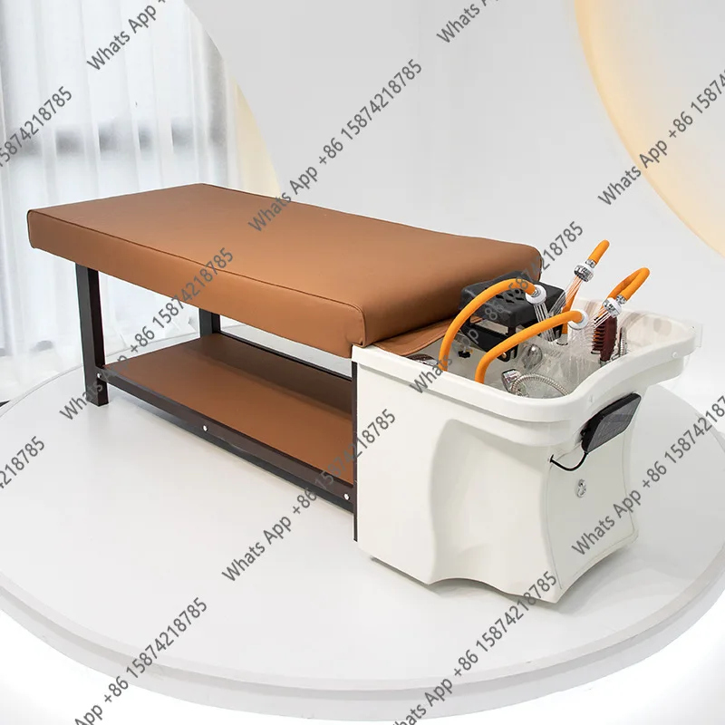 Thai shampoo bed constant temperature water circulation fumigation special massage ear bed for Toudao Tangtou Therapy Center