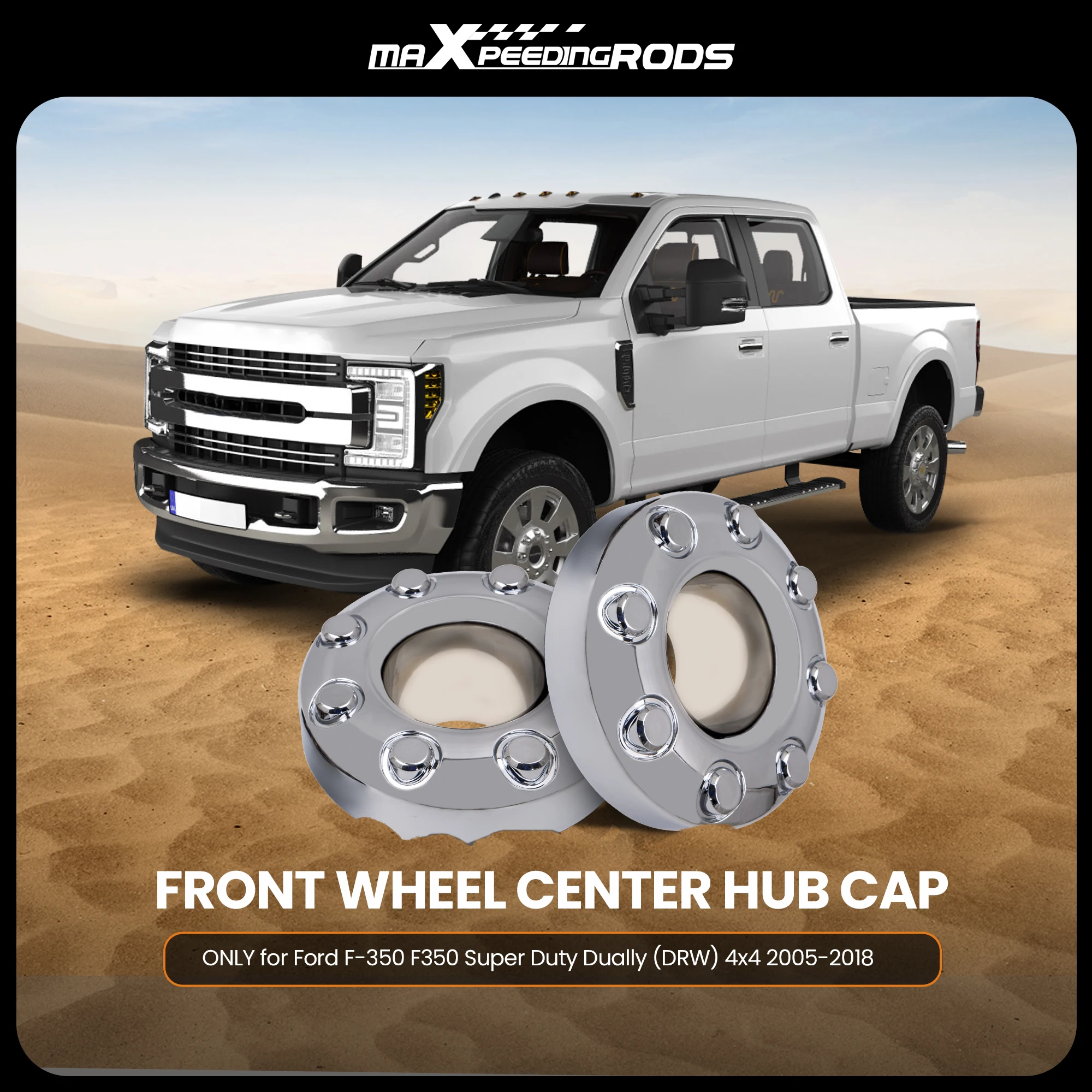 Wheel Center Hub Cap for Ford F-350 F350 Super Duty Dually 4x4 560-3618 2005-18 5C34-1A096-LE 560-3598 560-3842 560-3829