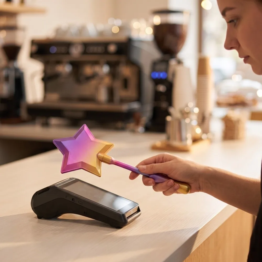 3D-gedruckter Kreditkartenhalter mit ausziehbarem Design, verstecktem Schlitz, Tap-to-Pay-Funktion, sternförmig, passgenauer Kartenhalter – Detail 7