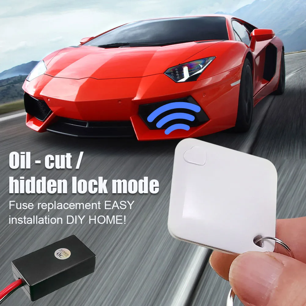 Car Intelligent Immobilizer System Anti-robbery 12V Universal Intelligent DIY Anti-theft Oil Circuit Engine Lock