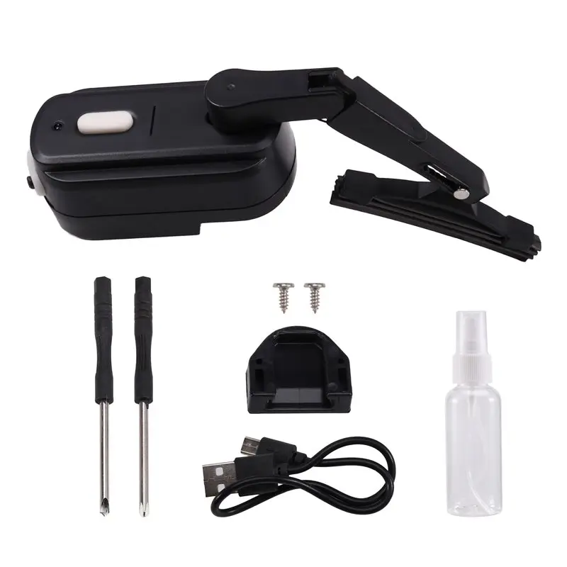 

A80X-Rechargeable Motorcycle Helmet Wiper Universal Waterproof Helmet Windshield Wiper For Most Visor Helmet Electric Wiper