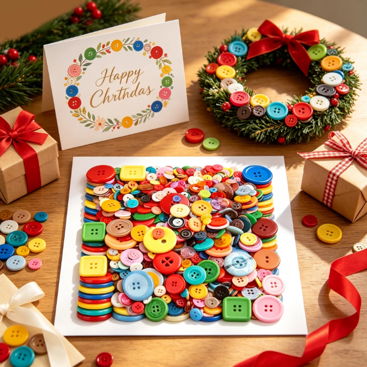 203Pcs Assorted Size Plastic Buttons, 0.7-2.5cm Mixed Color Round Bulk Value Pack for DIY Sewing, Knitting ZSY