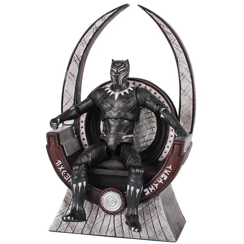 22cm Wakanda Black Panther Resin Throne 1:12 Model Peripheral Decorations Collectible Toys Gift For Boyfriend Children