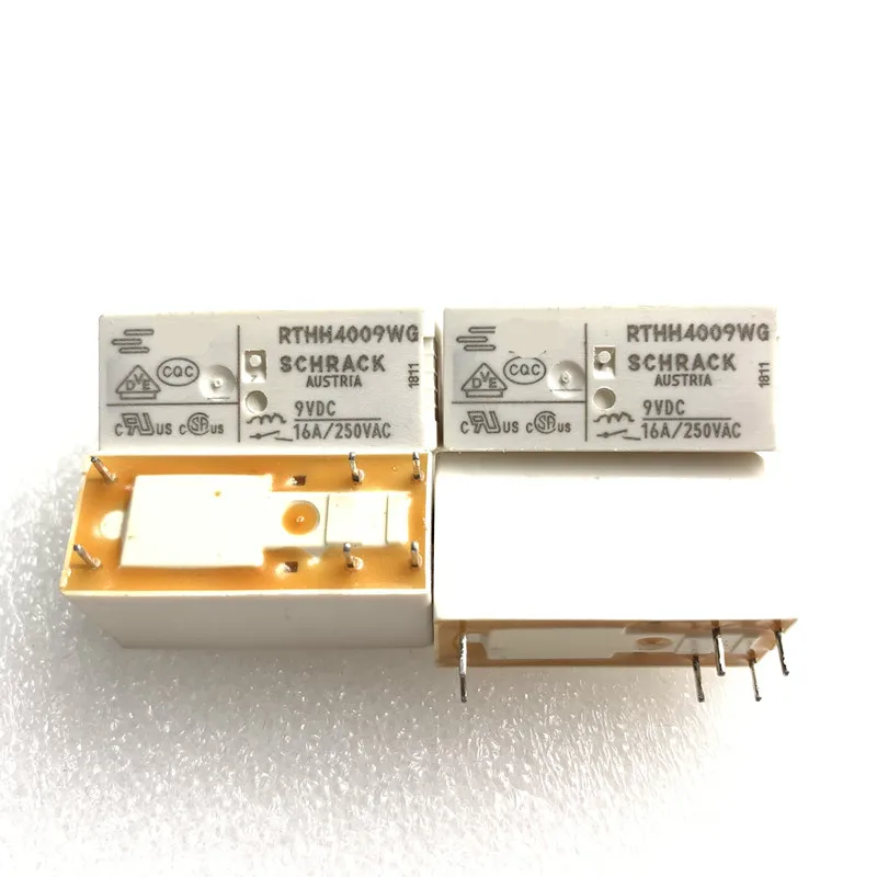 Supply of brand new RTHH4009WG 9VDC relay with 6 pins