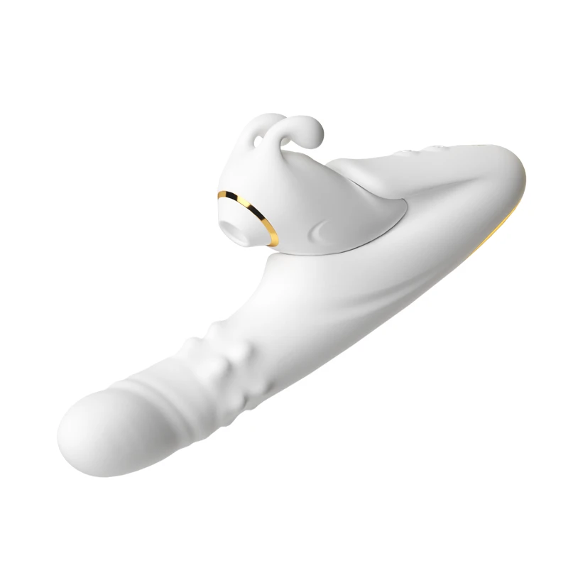Vibrator Thrusting Dildo with multiple vibration/sucking modes, Multifunctional waterproof Sex Toys Thrusting, with Licking