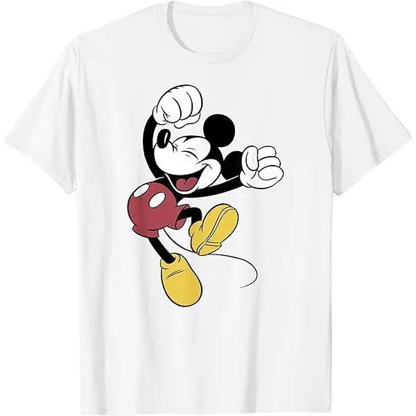 

Good Friend Donald Duck Mickey Disney Loose Comfortable and Casual Pure Cotton T-shirt for Both Men and Women