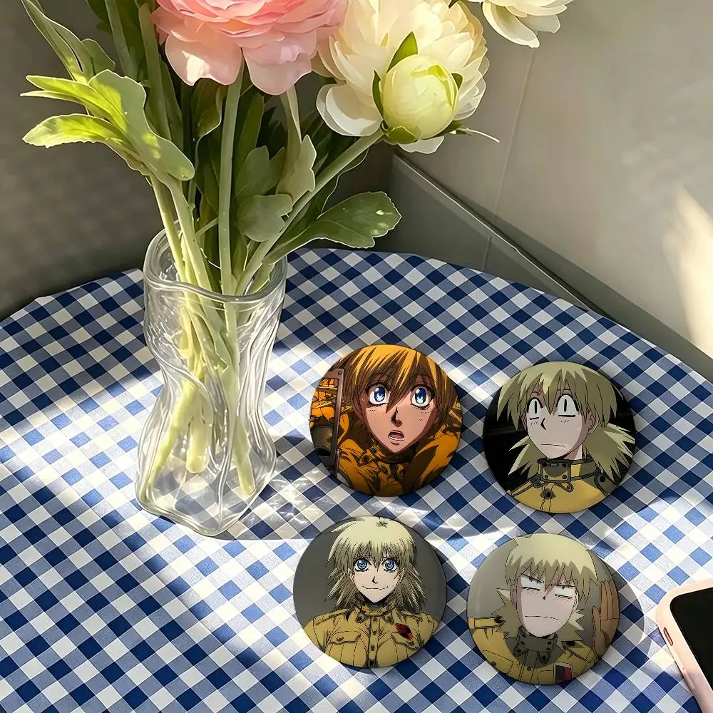 1pc Seras Victoria Hellsing Cartoon Style Badge Brooches On Backpack Decoration Round Enamel Pins For Accessorys
