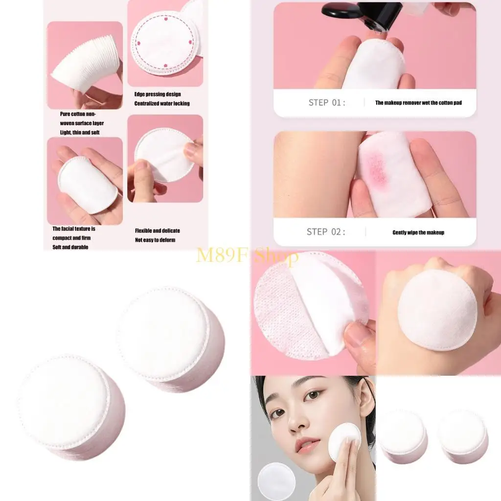 

M89F Makeup Cotton Rounds Disposable Cotton Pads Thin Makeup Remover Pads for Facials and Eye Facials Cleansing Round Pads