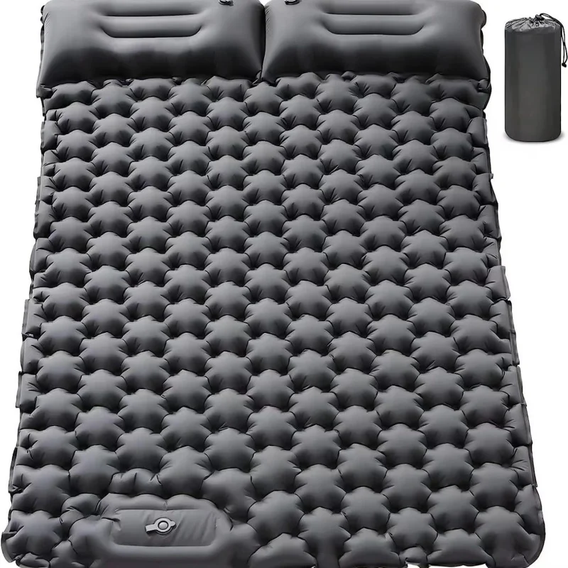 Lightweight portable outdoor camping foot moisture-proof double sleeping mat, nap time car inflatable mattress