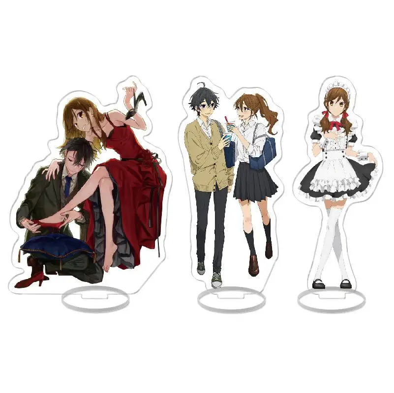 Hot Anime Horimiya Acrylic Figures Stand Model Plate Collection Miyamura Izumi Hori Kyoko Cosplay Standee Desk Decoration Series