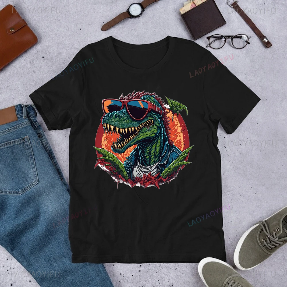 

Vintage Jurassic Park T Shirt Women Dinosaur Tee Shirt Femme Summer Geek Top Female Black Cool Streetwear Short Sleeve T-Shirt