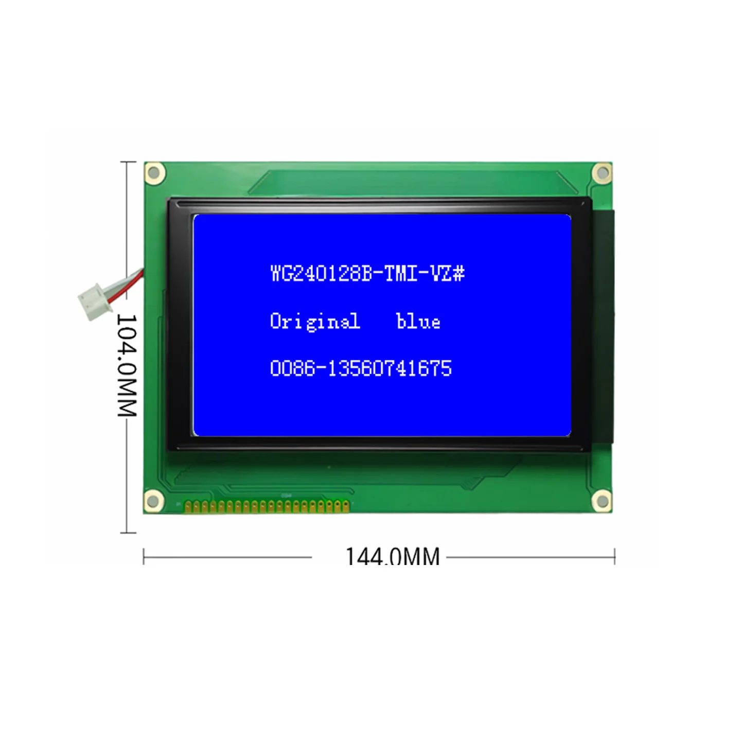 

WG240128B-TMI-VZ#010 NHD-240128WG-BTFH-VZ PG240128A,WG240128B,AG240128G,BG240128B2 LCD Display New