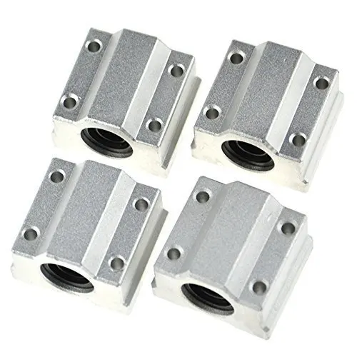 4pcs Linear Ball Bearing Slide Block Bushing  SCS8UU SCS10UU SCS12UU SCS16UU SC20UU SCS25UU Linear Shaft CNC 3D Printer Parts