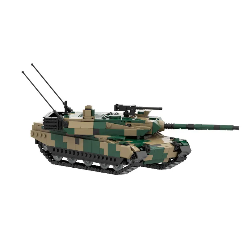 2024 New Building Blocks WW II Military Vehicle Weapon Type 10 Japanese MBT 1:35 Scale DIY Model Puzzle Education MOC Brick Toys