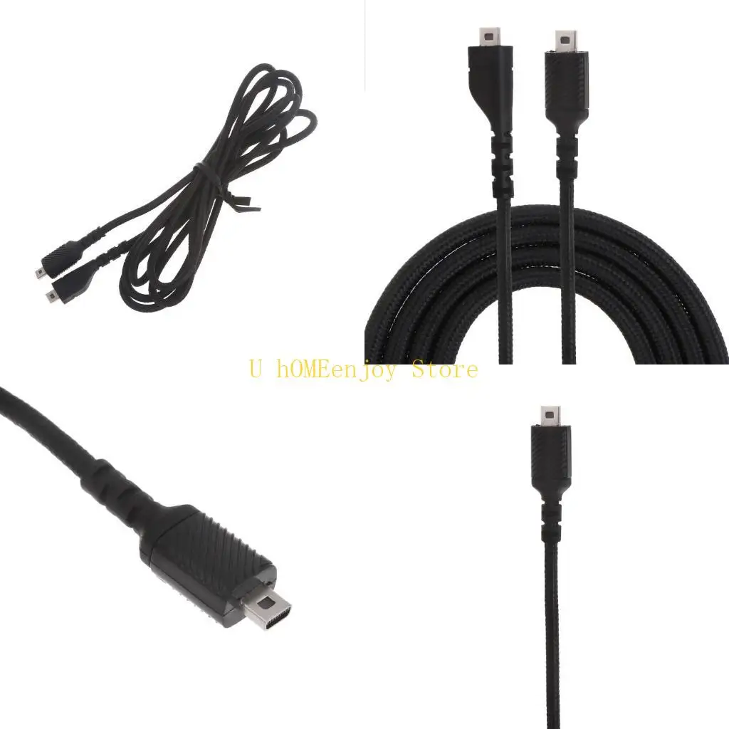 B0KF Replacement Cable for Arctis 3 5 7 Headsets USB Cable Durable Braided Sound Card Cord Wire Accessories