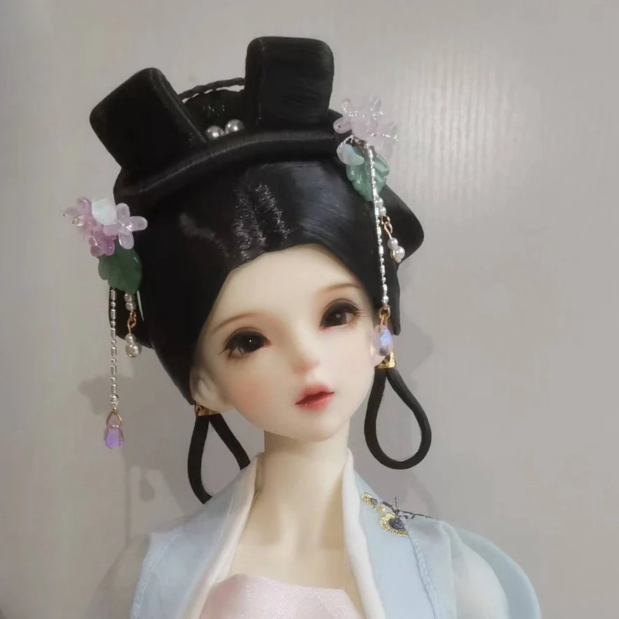 1/4 1/3 Schaal Oude Kostuum Bjd Fairy Pruik Pop Accessoires Hanfu Antieke Stijl Haar Retro Pruiken Voor Bjd/Sd msd SD13 Ssdf C1907