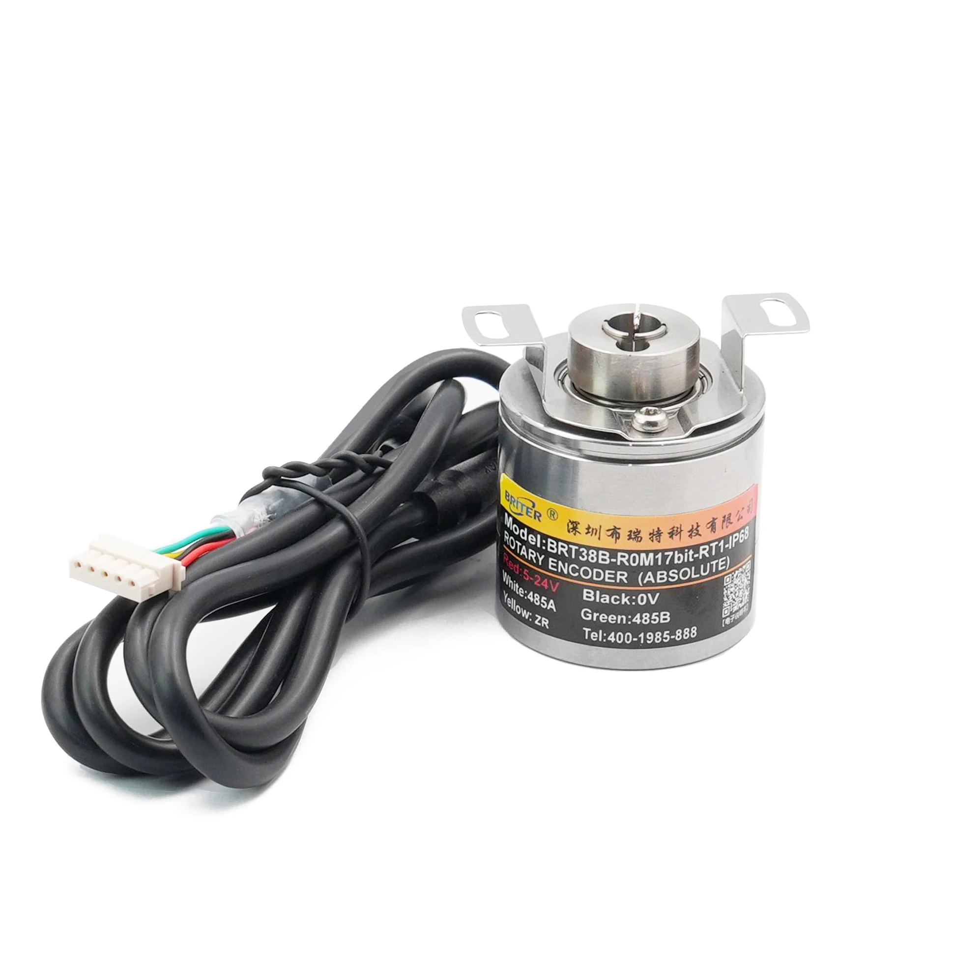 Waterproof single turn 8mm blind hollow Rotary Absolute Encoder Interface Angle Measurement Wide Voltage High Resolution