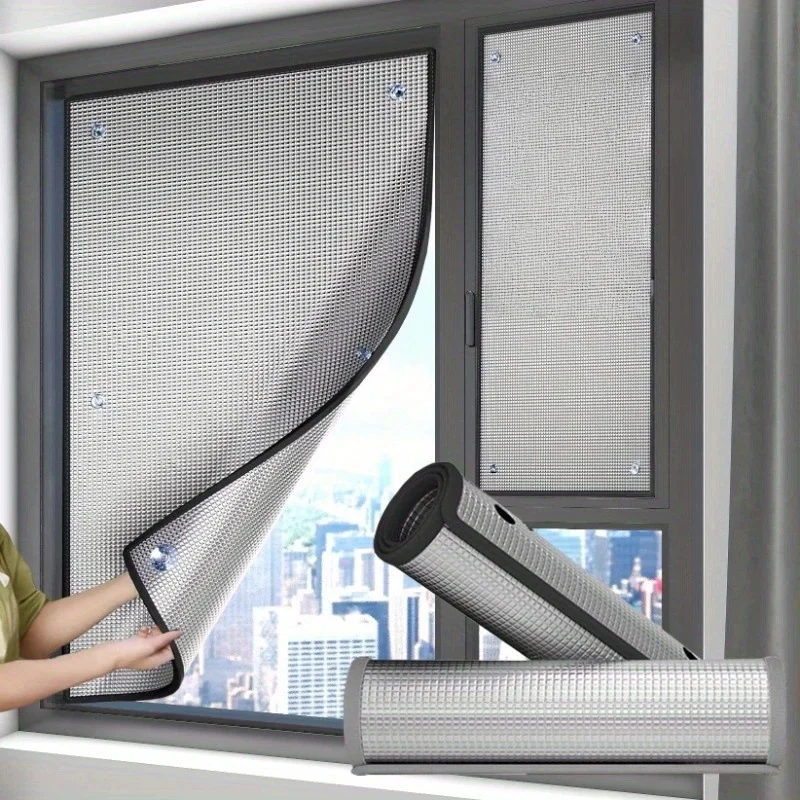 Window Glass Shading Film Sun Shade Protector Pad Room Office Sunshine Room Insulation Film Anti UV Sunshade Aluminum Foil