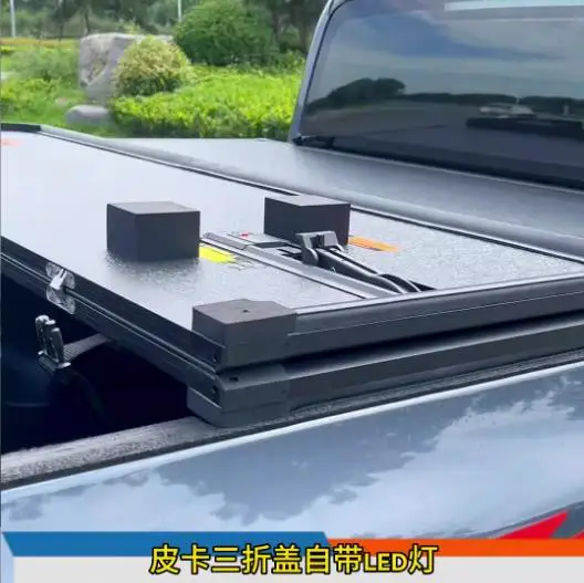 Hard Tri-Fold Truck Bed Tonneau Cover Compatible with JMC Pickup