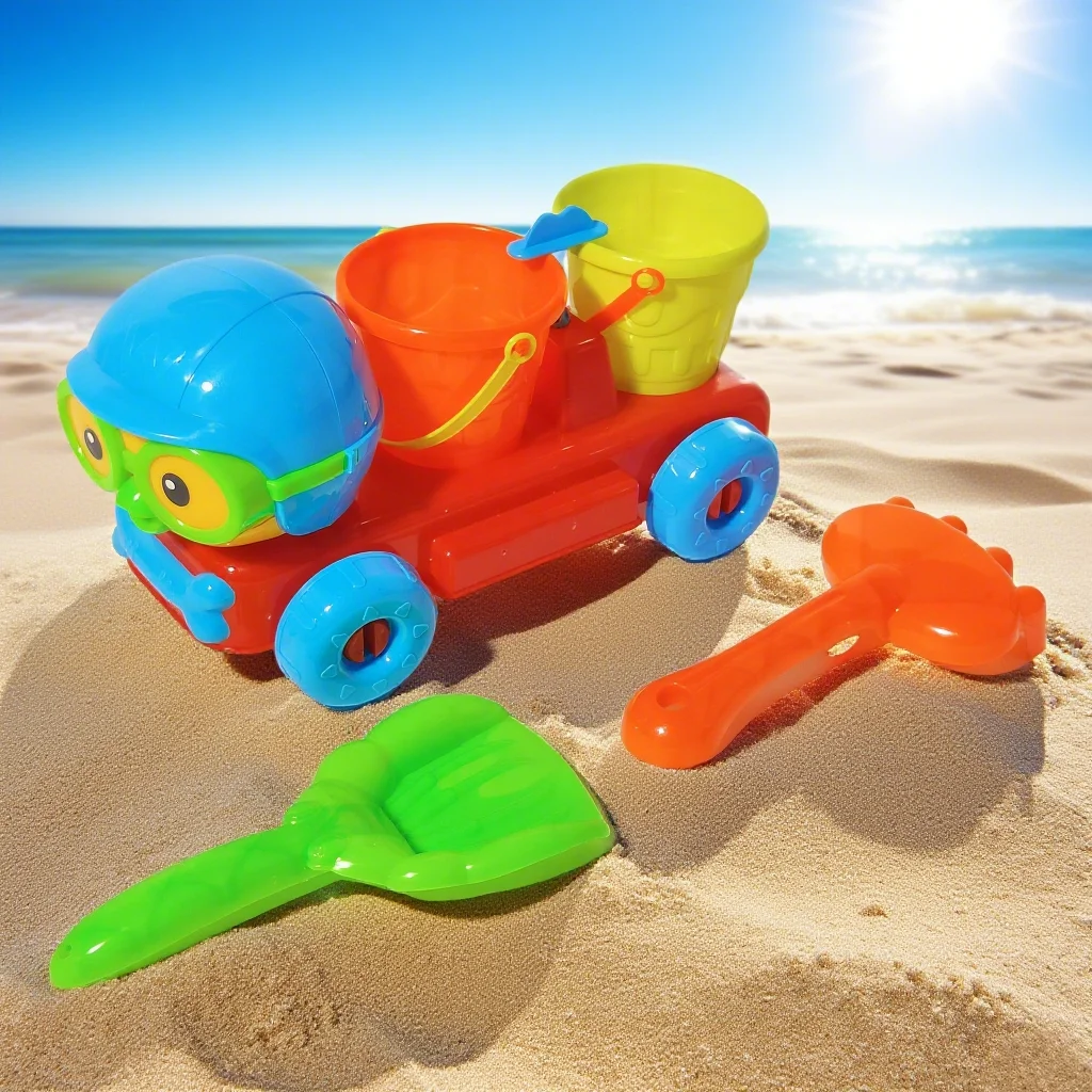 Beach Toy Set, Play on the Beach, Play with Sand, Digging Tools, Shovel, Beach Bucket, Perfect Summer Gift, Random Colors and Styles, Suitable for Creative Sand and Snow Activities