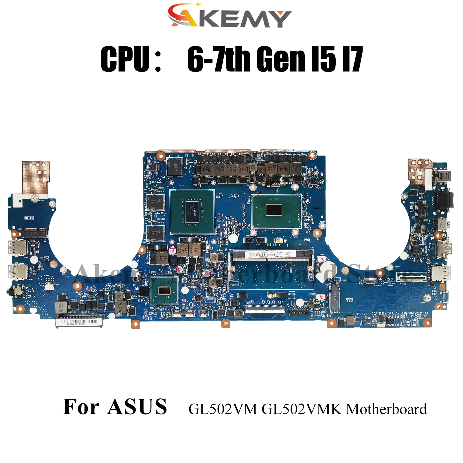 

Материнская плата для ноутбука GL502VM для ASUS ROG Strix GL502VM GL502VMK GL502V, материнская плата для ноутбука с процессором I5 I7, 100% тестирование, ОК, быстрая доставка