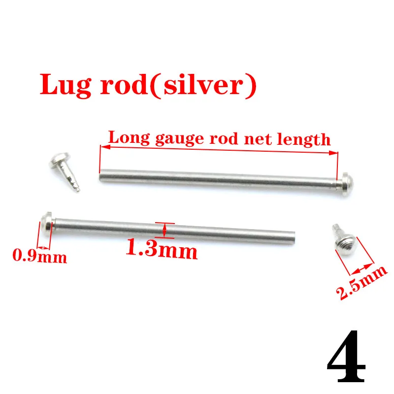 Watch Fixed Shaft Watchband Buckle Nail Raw Ear Rod Hand Skin Belt Steel With Ear Rod Watch Column Accessories