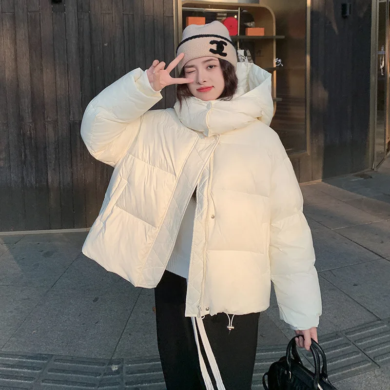 Winter 2025 Cotton-padded Jacket Short Thick Korean Women's Coat with Loose Design