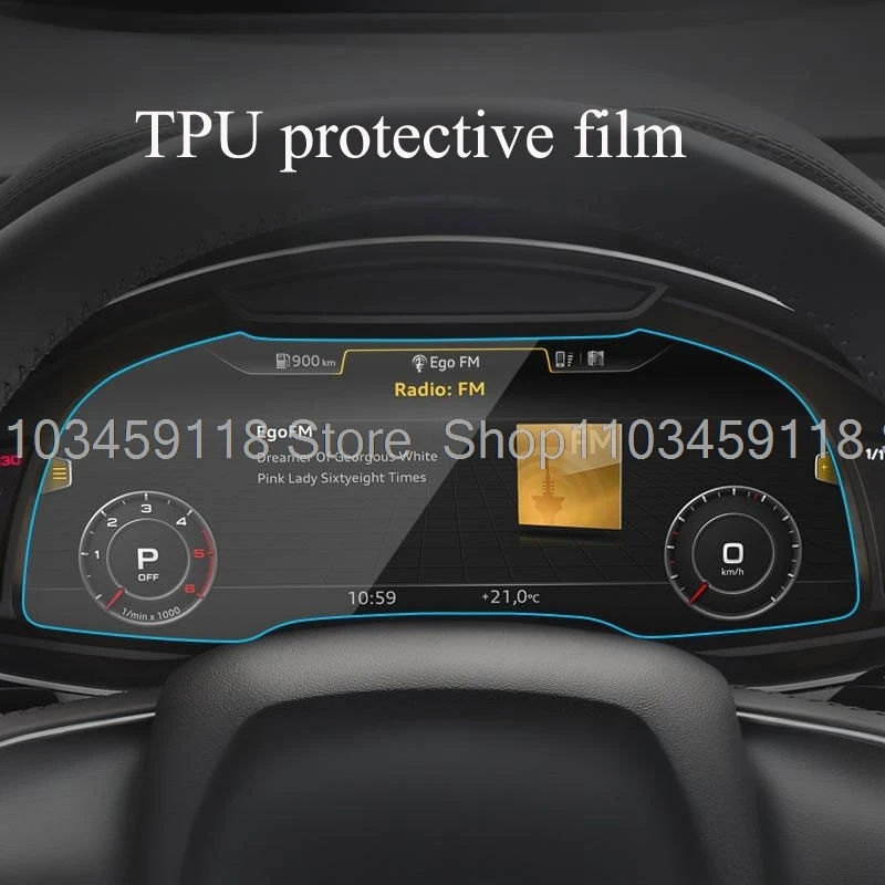 

Защитная пленка для экрана из ТПУ для Audi Q7 SQ7 4M 2016-2019, автомобильный интерьер, приборная панель, фитинг против царапин
