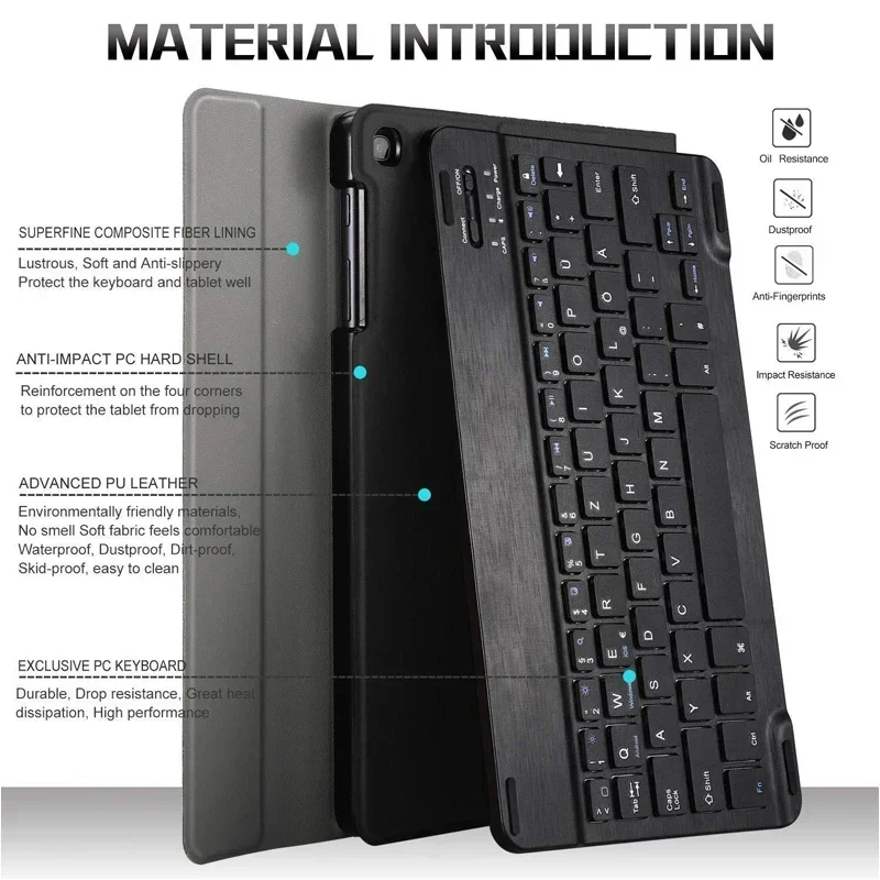 Case for iPad Air 11 M3 2025 Magnetic Tablets Keyboard Case IPad air 11 Pro 11 9.7 10.2 7 8 9 10th Air 3 10.5 Funda Stand Covers