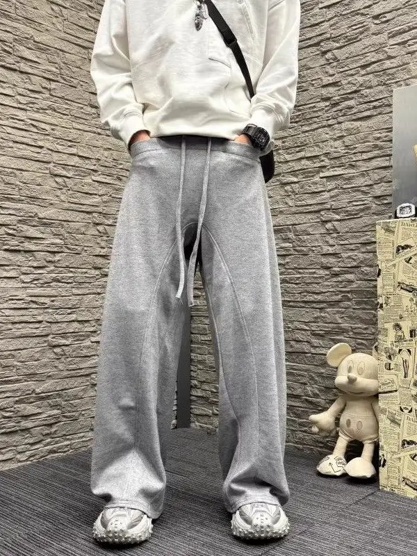 

Мужские модные прямые брюки в американском стиле Harlan, повседневные свободные зимние брюки-карго из полиэстера