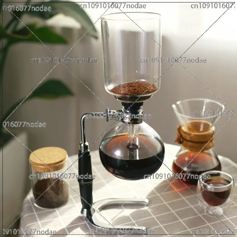 3/5Cups Syphon Coffee Maker Siphon Coffee Pot Resistant Glass Brewing Teaware Cafes Buy One Get Six Free