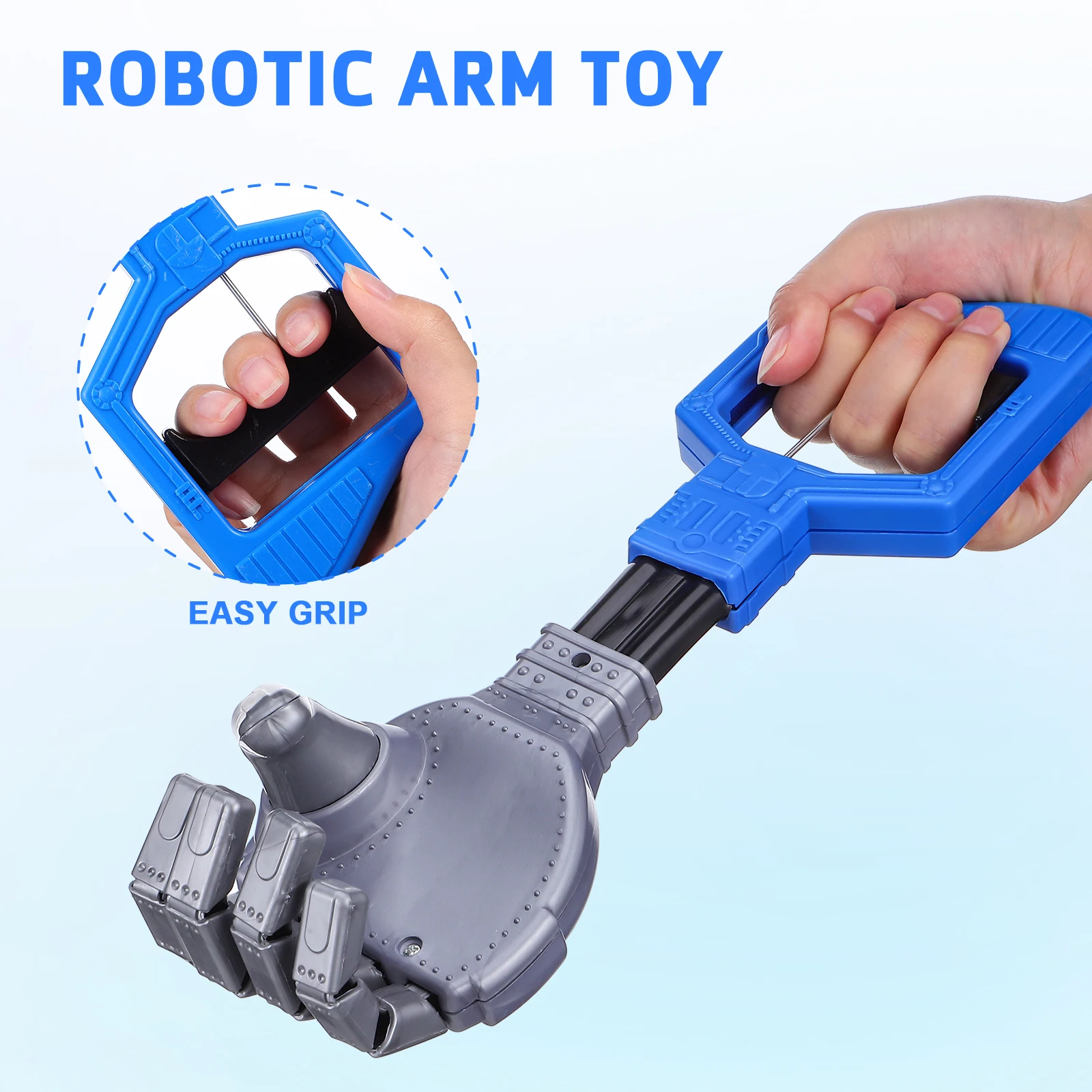 3 個のロボットハンドグラバーセット、早期学習とインタラクティブな手の協調のための堅牢なプラスチック製メカニカルアームグラバー