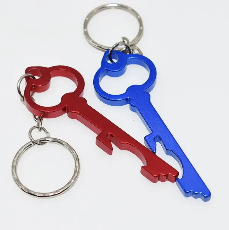 300pcs Fast Shipping Key Shaped Bottle Opener Keychain,Anodized Aluminum Beer Bottle Opener Free Laser Logo SN4453