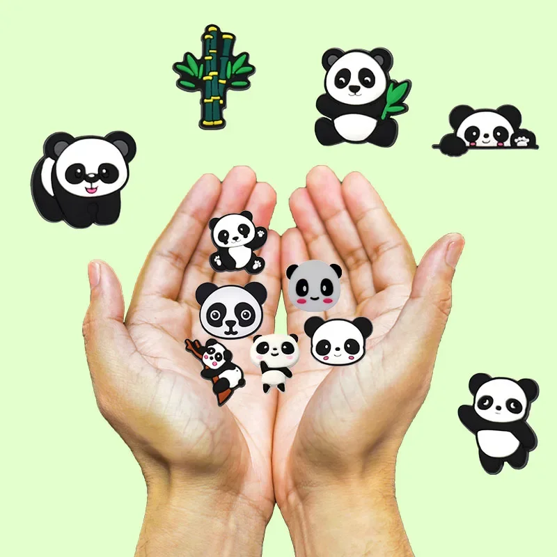 Schoenbedels voor Crocs Accessoires Panda Schoenen Charme voor Croc Decoraties Pins Mannen Accessoire Jeans Vrouw Klompen Clips Badges