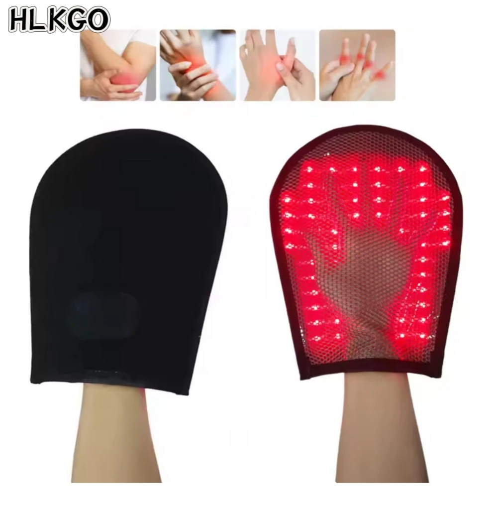 

Носимые перчатки для терапии красным светом для рук, запястий, пальцев, облегчения боли, восстановления HLKGO