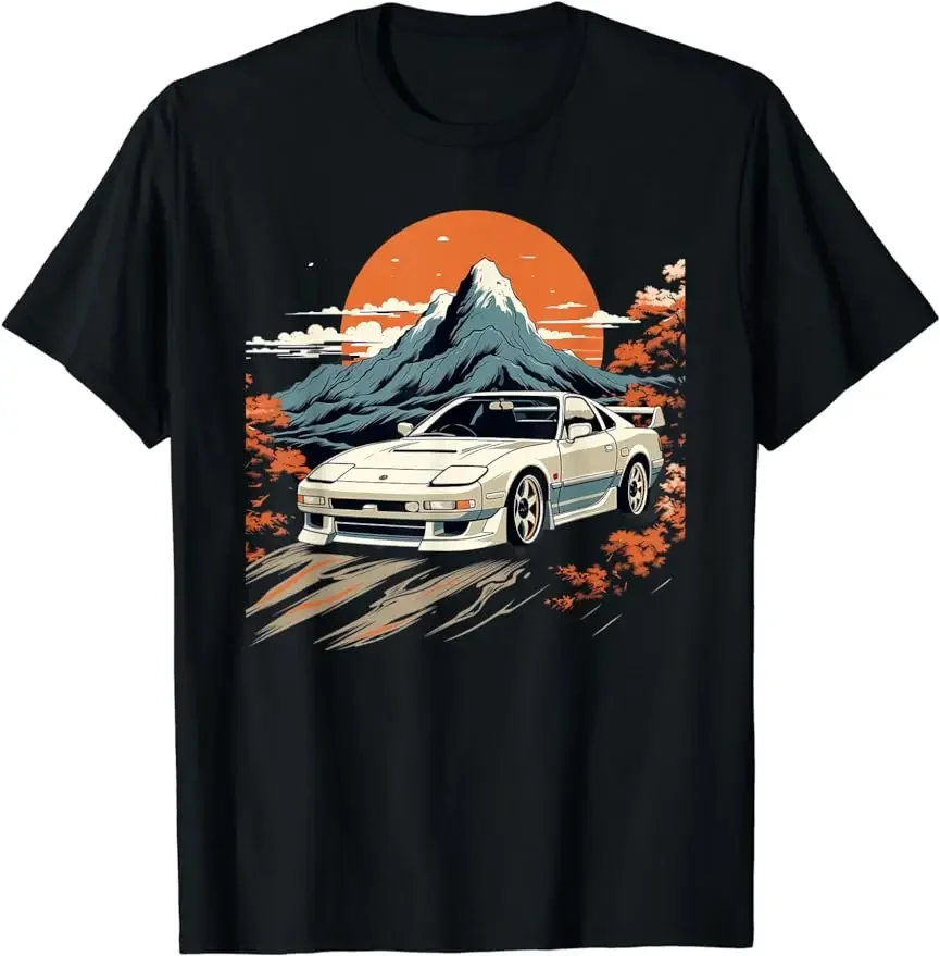 2024 aesthetic men t shirt JDM Car Japanese Retro Car Racing Drifting Legend Tuning T-Shirt short sleeves pure cotton streetwear