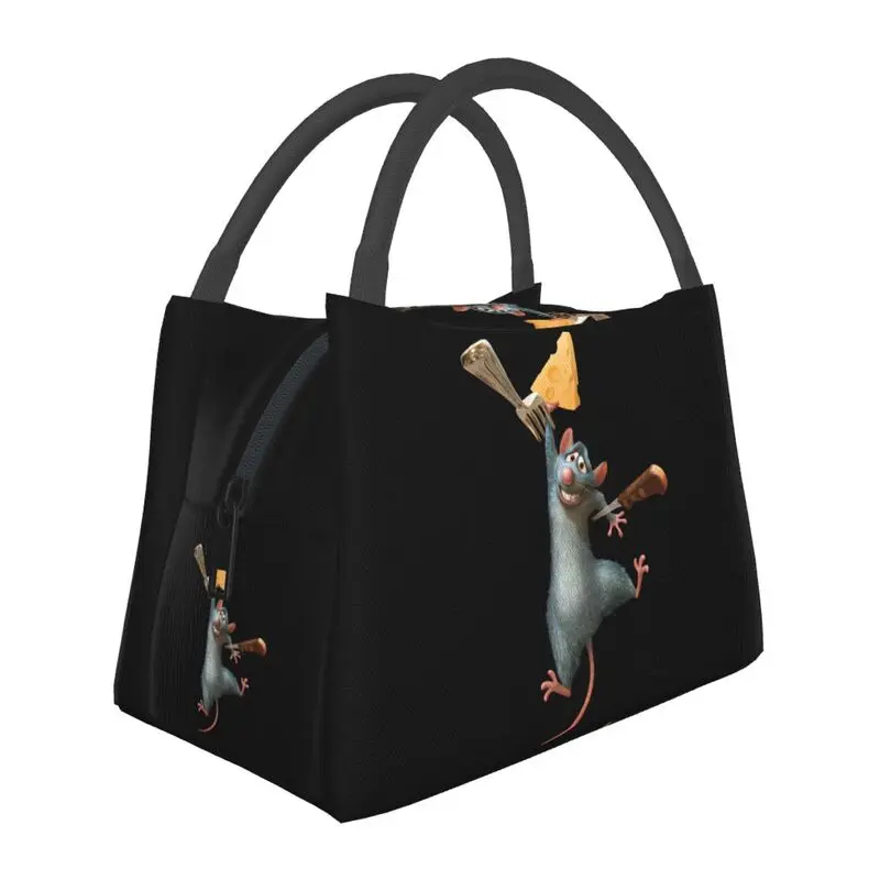 

Ratatouille Remy Cartoon Movie Insulated Lunch Tote Bag for Women Portable Cooler Thermal Food Lunch Box Hospital Office