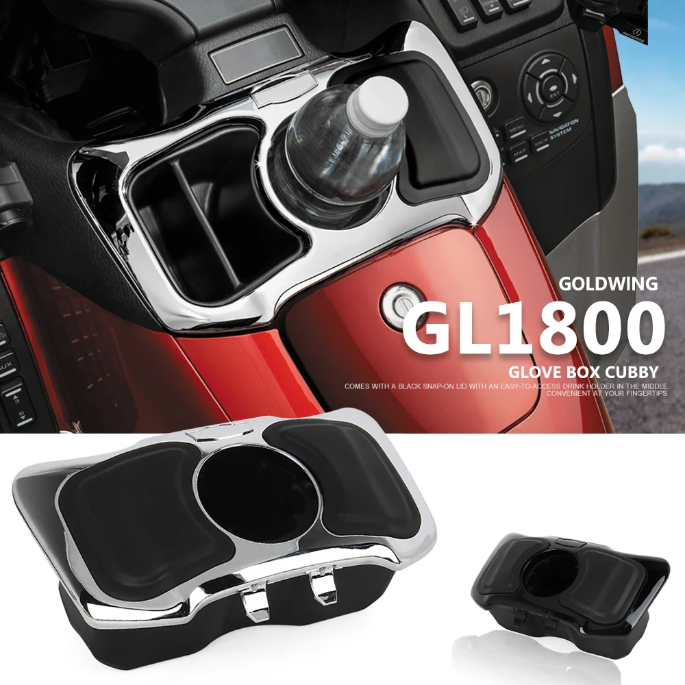 

Motorcycle Accessories For Honda Gold Wing GL1800 GL 1800 GOLDWING F6B 2012-2017 Chrome or Black Glove Box Cubby Kit 2016 2015