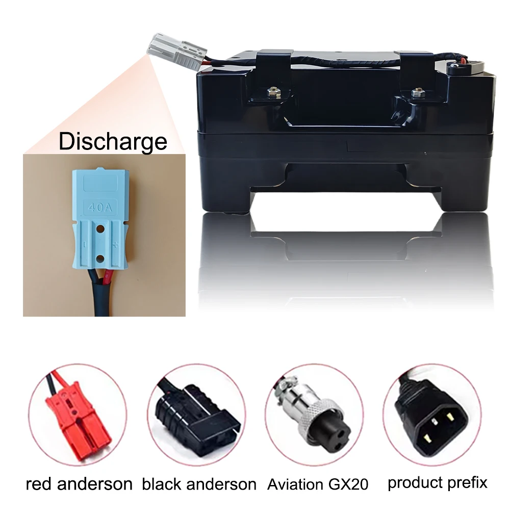 24V large BMS rechargeable lithium-ion battery with full capacity of 24V20ah-70ah wheelchair battery