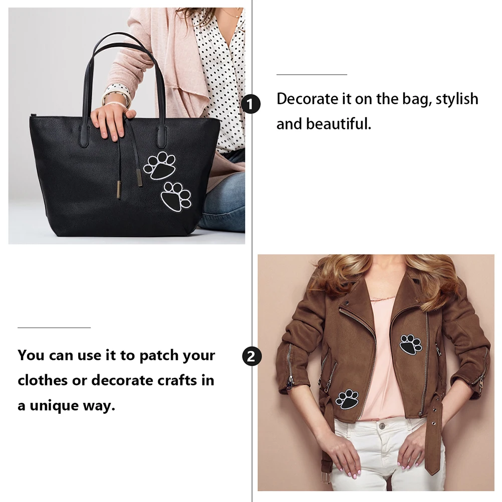 

15pcs Dog Paw Embroidered Appliques Sewing Patches For Clothes Repair Diy Decorative Accessories Patches For T-Shirts Jackets