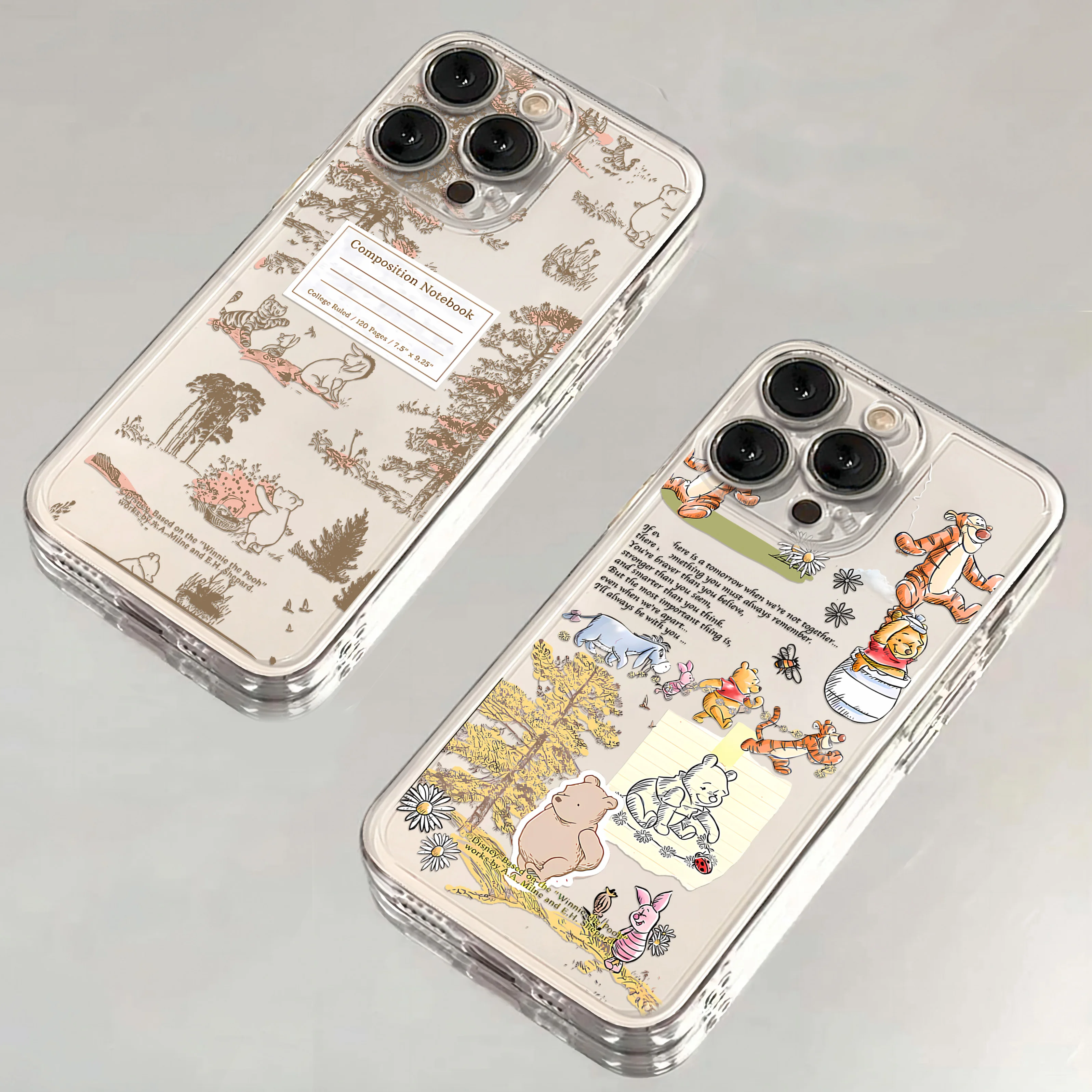 Disneys Winnie The Pooh Phone Case For OPPO Realme C67 C65 C63 C55 C53 C35 C30 12 10 9 8 7 6 5 Pro Plus 4G 5G Transparent Cover