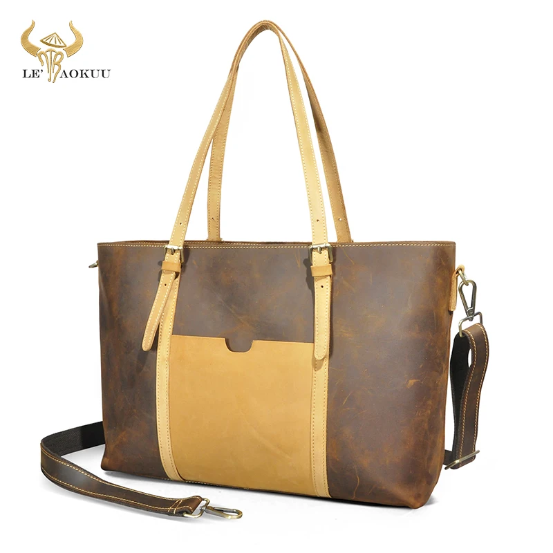 

Hot Sale Grain Genuine Leather Vintage Ladies Large Purse And Handbag Over The Shoulder Tote bag For Women Female Design 6201