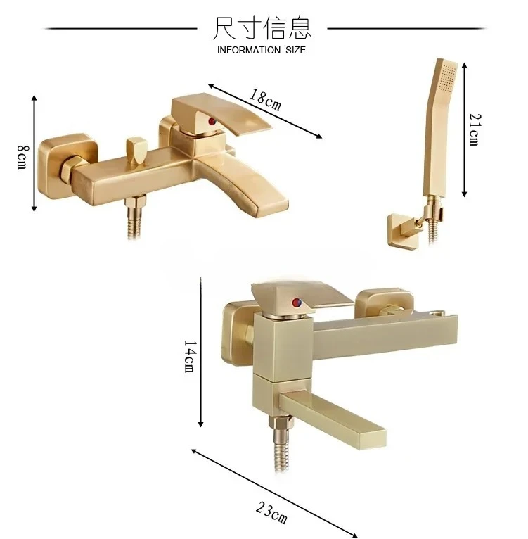 

ss Смеситель для горячей и холодной воды, душевой набор, легкий роскошный простой тройной смесительный клапан для воды