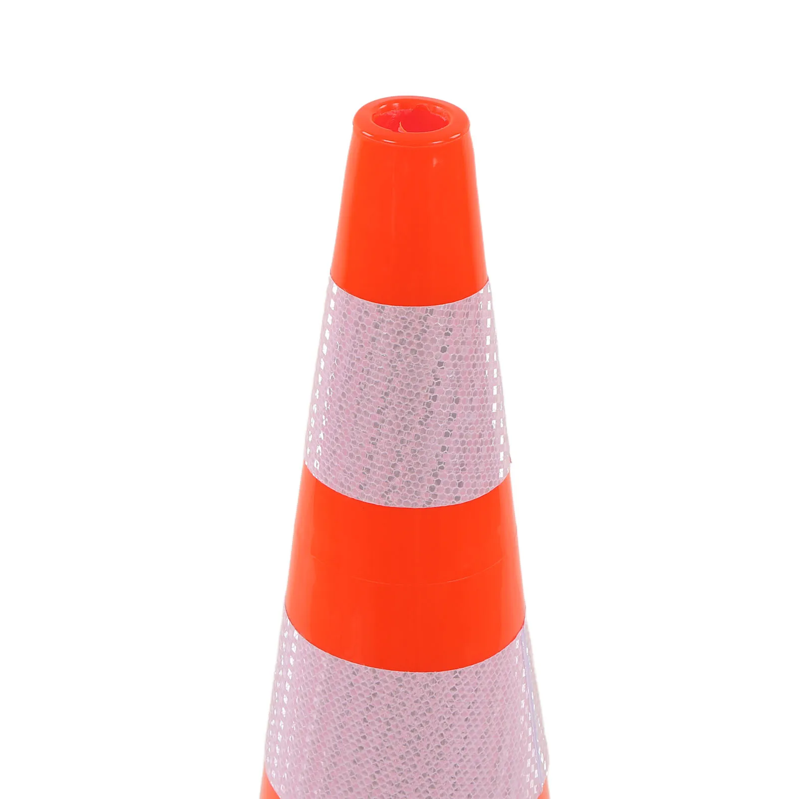 6Pcs Traffic Cones Weather Resistant Reflective Road Cones Square Base Red Cones for Parking Lot Camping Red