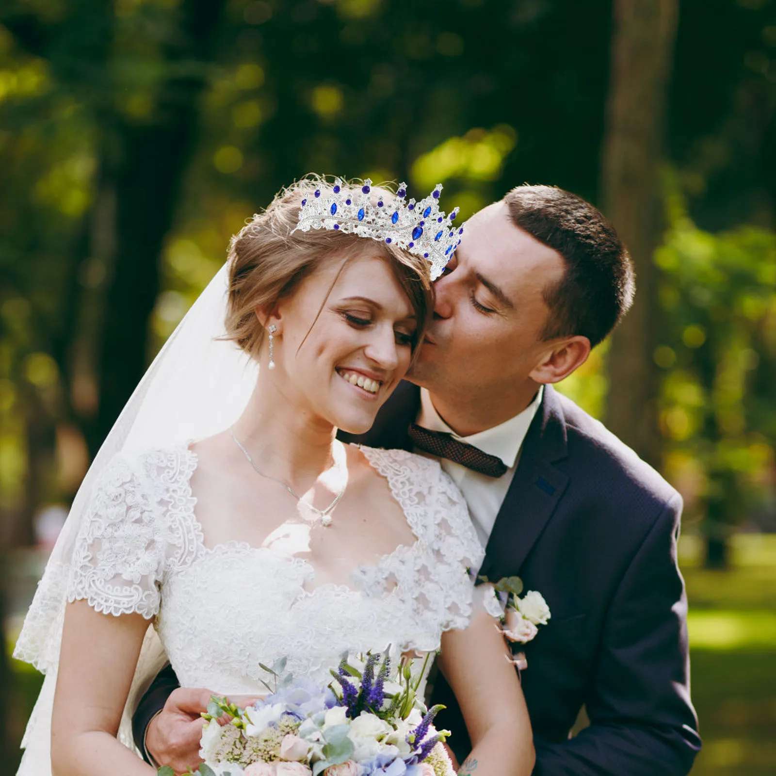 

Rhinestone Crown Tiara for Women Unique Baroque Birthday Wedding Party Princess Headband Queen Adult Hair Accessory