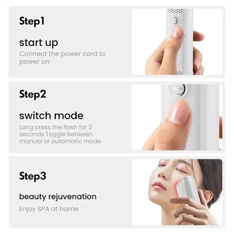 Instrument de beauté de thérapie LED + IPL avec Machine de Massage du visage au Laser, thérapie par la lumière rouge du cou et du visage, appareil de beauté de la peau Spa à usage domestique