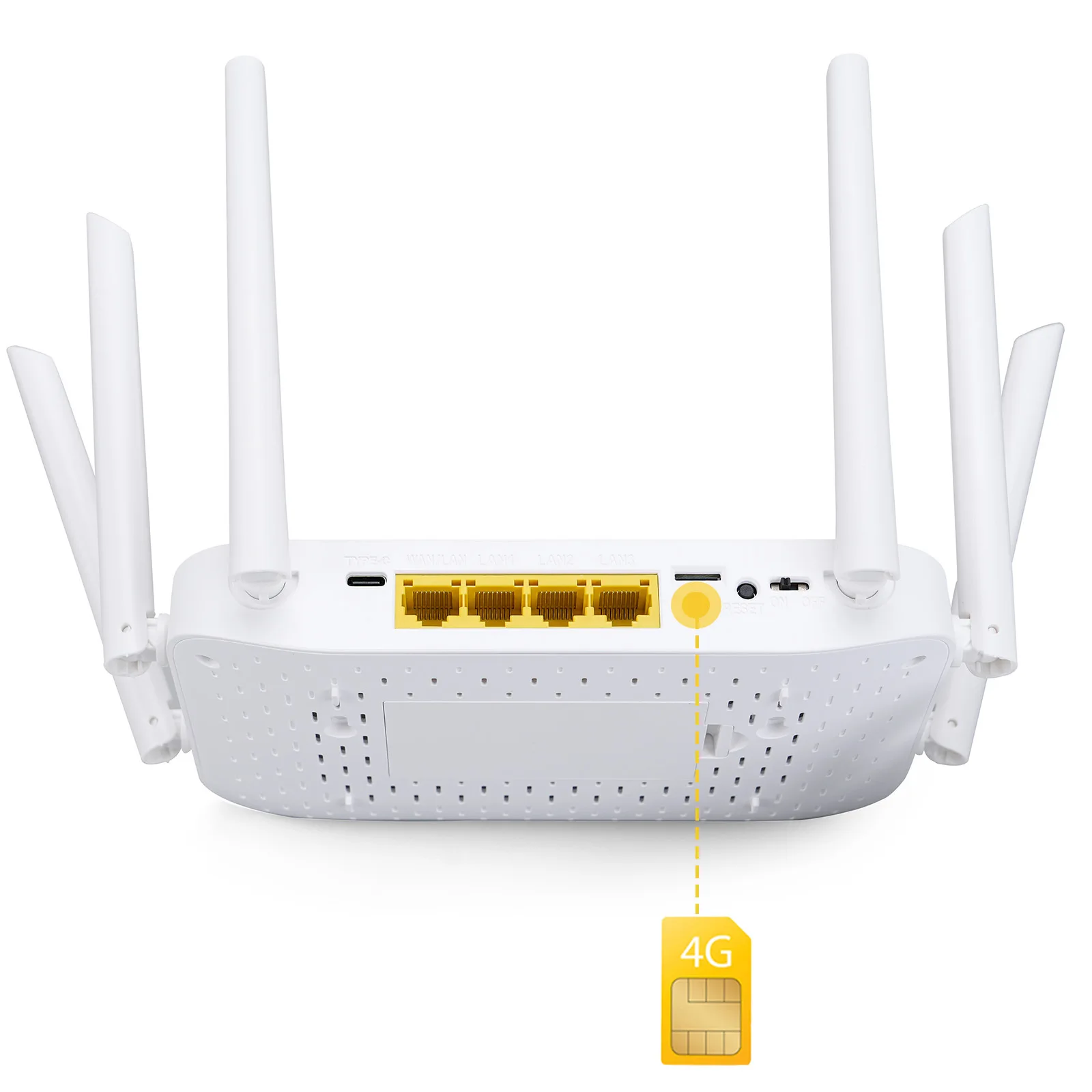 4g Wifi Router Wireless Mobile Wifi Hotspot 6 Antenna Unlocked 4g Router with Sim Card Slot Home Broadband Mobile Router