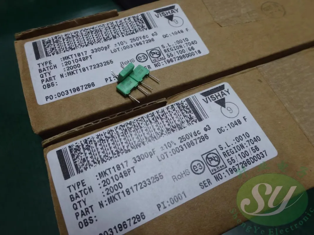 

10PCS ERO MKT1817 0.0033uf/250V 3.3nf 3300pf 3n3 332 New film capacitor 5MM